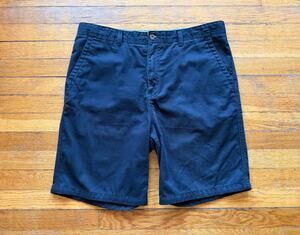 FREEWORLD Black 'Discord | Relaxed' Cotton Shorts Mens sz 36